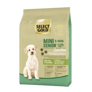 Hundefutter SELECT GOLD Sensitive Mini Senior Ente & Kartoffel 1 kg