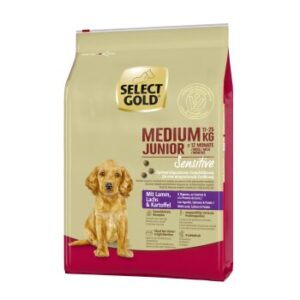 Hundefutter SELECT GOLD Sensitive Medium Junior Lamm/Lachs/Kartoffel 4 kg