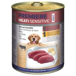 Hundefutter PREMIERE Meati Sensitive Rind & Kartoffel 12×800 g