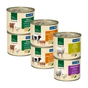 Hundefutter REAL NATURE Adult 6×200 g Mixpaket 2