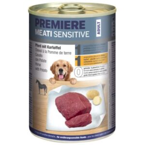 Hundefutter PREMIERE Meati Sensitive Pferd & Kartoffeln 12×400 g