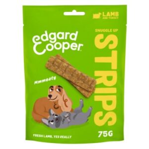 Hundefutter Edgard & Cooper Strips Truthahn & Lamm 75 g