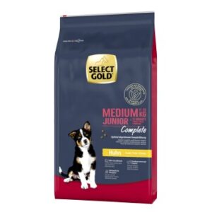 Hundefutter SELECT GOLD Complete Medium Junior Huhn 12 kg