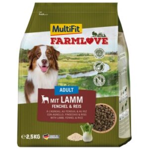 Hundefutter MultiFit Farmlove Adult 2,5kg Lamm & Reis