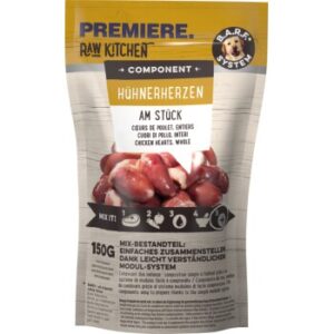 Hundefutter PREMIERE RAW KITCHEN Hühnerherzen 8x150g