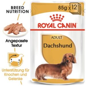 Hundefutter ROYAL CANIN Dachshund Adult Mousse 12×85 g