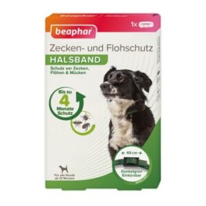 Hundebedarf Beaphar Zecken- und Flohschutz Halsband für Hunde