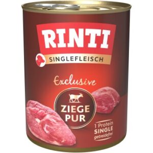 Hundefutter RINTI Singlefleisch Ziege pur exclusive 12×800 g