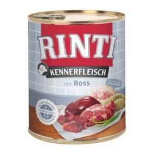 Hundefutter RINTI Kennerfleisch Ross 24×800 g