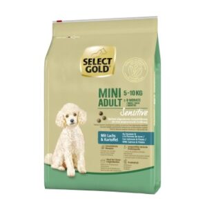 Hundefutter SELECT GOLD Sensitive Mini Adult Lachs – Hochwertiges Futter für empfindliche Hunde