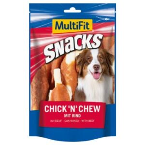 Hundefutter MultiFit Snacks Chick’n chew 2x100g