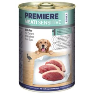 Hundefutter PREMIERE Meati Sensitive Ente pur 12×400 g