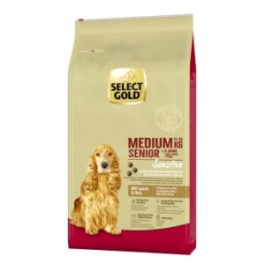 Hundefutter SELECT GOLD Sensitive Senior Medium Lamm – Hochwertiges Futter für empfindliche Senioren-Hunde