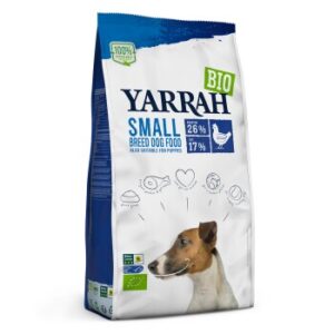 Hundefutter Yarrah Bio Adult & Junior Trockenfutter für kleine Rassen Huhn 2 kg