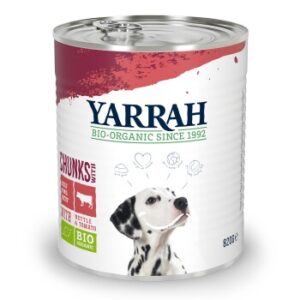 Hundefutter Yarrah Bio Adult Bröckchen Rind 6×820 g