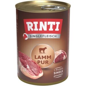 Hundefutter RINTI Singlefleisch 12x400g Lamm pur