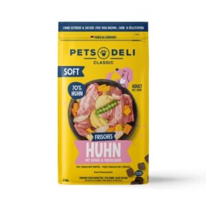 Hundefutter Pets Deli Adult Soft Huhn mit Kürbis & Preiselbeere 2kg