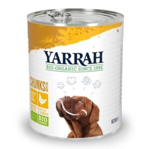 Hundefutter Yarrah Bio Adult Bröckchen Huhn in Soße 6×820 g