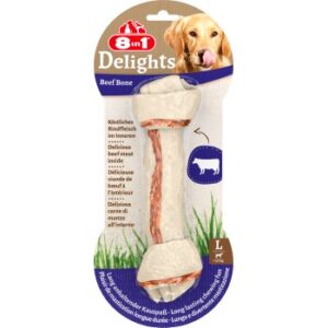 Hundefutter 8in1 Delights Kauknochen Rindfleisch L 1 St?ck