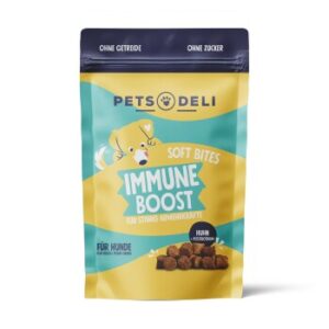 Hundefutter Pets Deli Adult Snack Soft Bites Immune Boost 300g