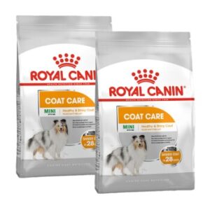 Hundefutter ROYAL CANIN Coat Care Mini 2×1 kg