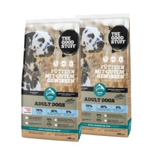 Hundefutter The Goodstuff Adult Minis Lachs 2×1 kg