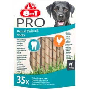 Hundefutter 8in1 Delights Pro Dental Twisted Sticks 35 St?ck