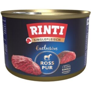 Hundefutter RINTI Singlefleisch 12x185g Ross pur exclusive