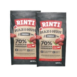 Hundefutter RINTI MAX-I-MUM Rind 2×12 kg