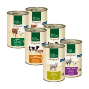 Hundefutter REAL NATURE Adult 6×400 g Mixpaket 2