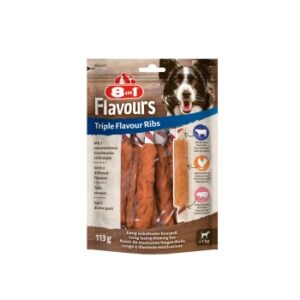 Hundefutter 8in1 Triple Flavour Ribs 6 St?ck