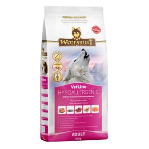 Hundefutter WOLFSBLUT Adult VetLine Hypoallergenic, Pferd 12 kg