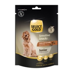 Hundefutter SELECT GOLD Sensitive Snacks Junior Lamm mit Kartoffel 160g