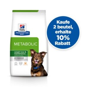 Hundefutter Hill’s Prescription Diet Metabolic Huhn 2×12 kg