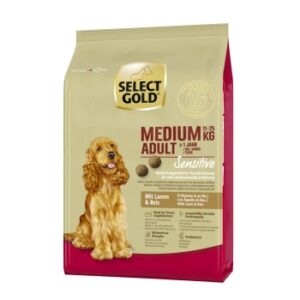 Hundefutter SELECT GOLD Sensitive Adult Medium Lamm & Reis 1 kg