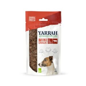 Hundefutter Yarrah Bio Mini-Snack mit Rind 100 g