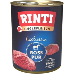 Hundefutter RINTI Singlefleisch Ross pur exclusive 12×800 g