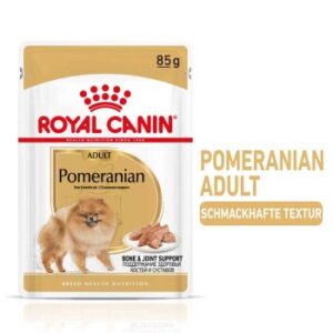 Hundefutter ROYAL CANIN Breed Pomeranian Feuchtnahrung f?r Zwergspitze als Mousse (>8 Monate)12x85g