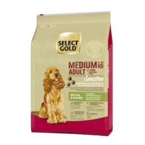 Hundefutter SELECT GOLD Sensitive Adult Medium Ente & Kartoffel 4 kg