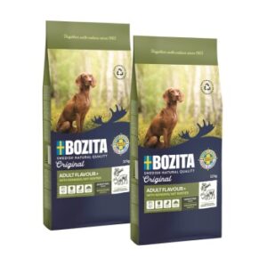 Hundefutter BOZITA Dog Original Adult Flavour Plus 2×12 kg