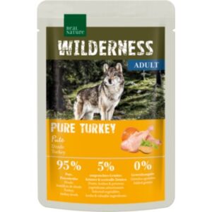 Hundefutter REAL NATURE WILDERNESS Adult Pure Turkey 12×100 g