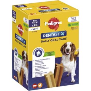 Hundefutter Pedigree Zahnpflege Dentastix Multipack 28 St?ck f?r mittelgro?e Hunde