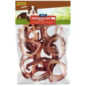 Hundefutter MultiFit native Rinderschlund 50g Mit Rind