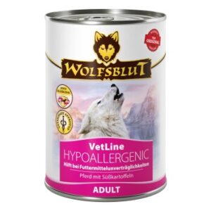 Hundefutter WOLFSBLUT Adult VetLine Hypoallergenic, Pferd 6×395 g