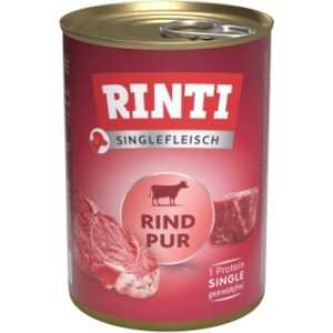 Hundefutter RINTI Singlefleisch 12x400g Rind pur