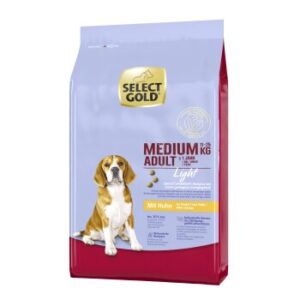 Hundefutter SELECT GOLD Light Medium Adult Huhn 12 kg