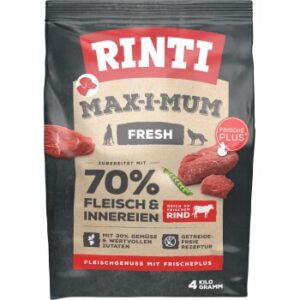 Hundefutter RINTI MAX-I-MUM Rind 4 kg