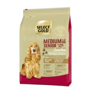 Hundefutter SELECT GOLD Sensitive Senior Medium Lamm & Reis 4 kg