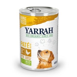 Hundefutter Yarrah Bio Adult Pastete mit Huhn 12×400 g