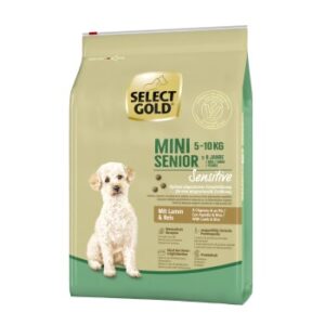 Hundefutter SELECT GOLD Sensitive Mini Senior Lamm & Reis 4 kg